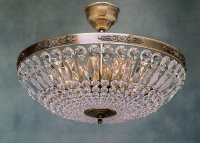 Brilliant glittering Estelle 40-8, crystal chandelier, mood creator, ceiling lamp for every home